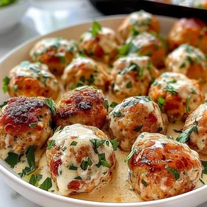 Thumbnail for Baked Chicken Ricotta Meatballs