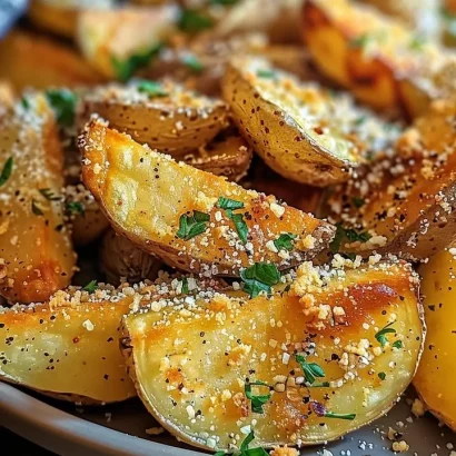 Thumbnail for Baked Garlic Parmesan Potato Wedges