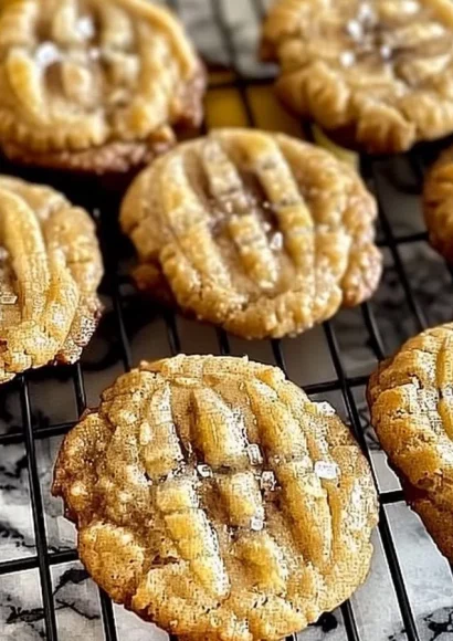 Freshly baked banana bread cookies on a cooling rack
