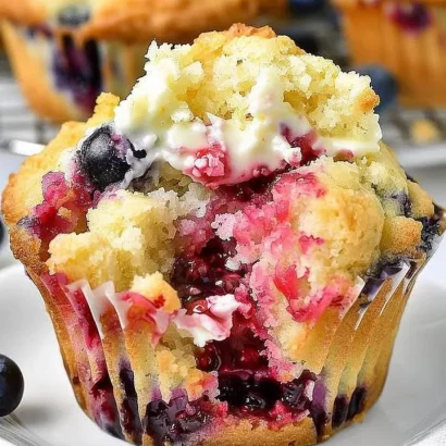 Thumbnail for Berry Cream Cheese Muffins