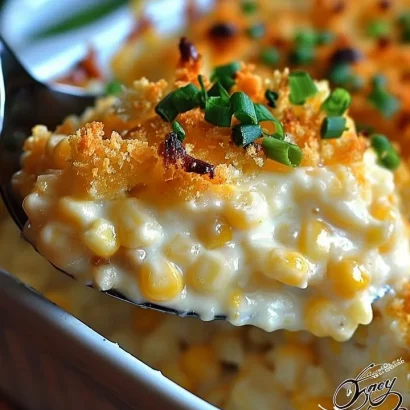 Thumbnail for Cheesy Cream Cheese Corn Casserole