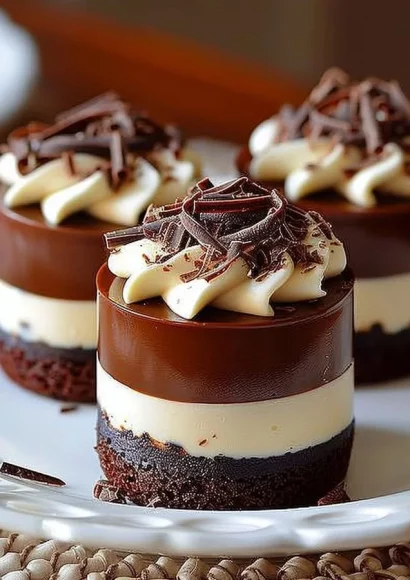 Delicious Chocolate Royale Mini Cakes served on a platter