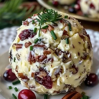 Thumbnail for Cranberry Pecan Cheese Ball