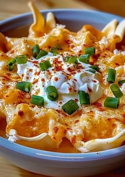Creamy cheesy crab rangoon dip served in a bowl with crackers