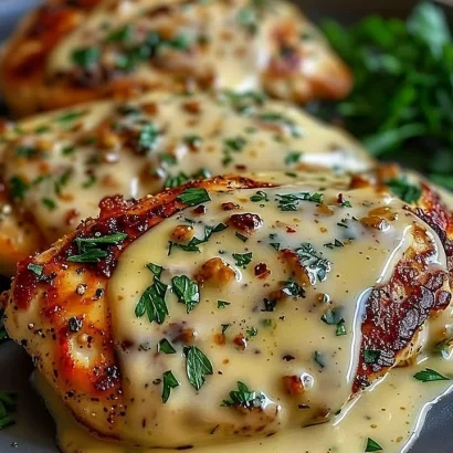 Thumbnail for Creamy Garlic Chicken Parmesan