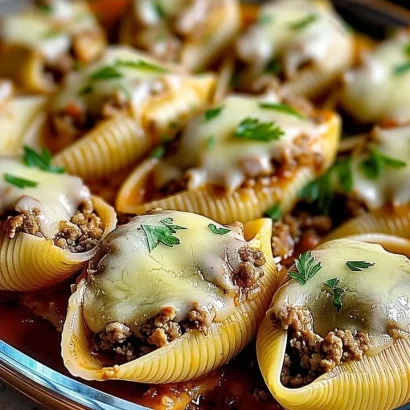 Thumbnail for Creamy Ricotta Beef Stuffed Shells Pasta