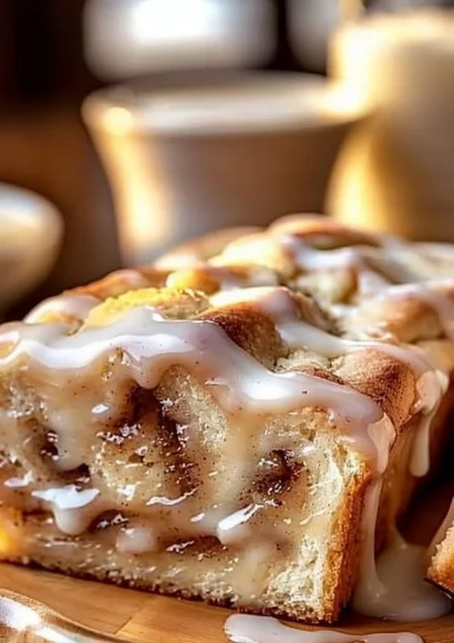 Delicious Dollywood cinnamon bread drizzled with creamy icing