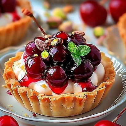 Thumbnail for Elegant Cherry Pistachio Tartlets