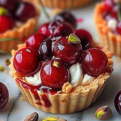 Thumbnail for Elegant Cherry Pistachio Tartlets