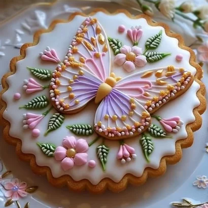 Thumbnail for Floral Butter Cookies with Royal Icing