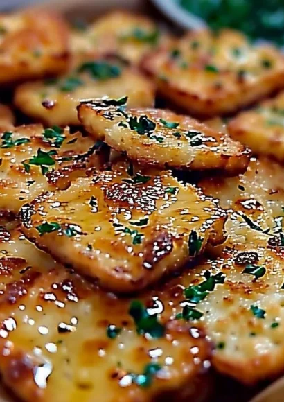 Garlic Bread Ritz Bits - a tasty, snackable take on classic garlic bread.