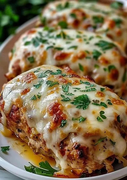 Delicious Garlic Parmesan Chicken Meatloaf served on a plate.