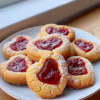 Thumbnail for Heart-Shaped Raspberry Jam Cookies