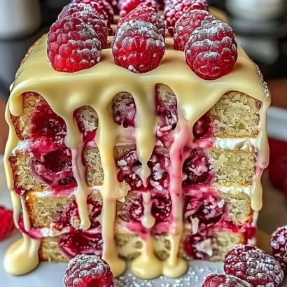 Thumbnail for Heavenly White Chocolate Raspberry Cake