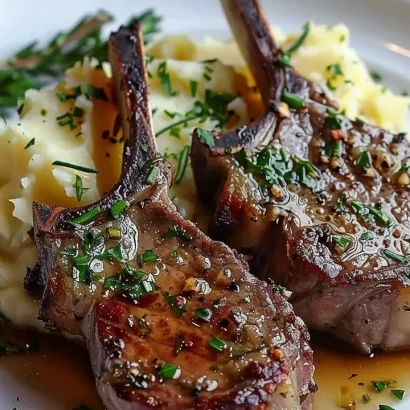 Thumbnail for Herb-Crusted Lamb Chops with Garlic Mashed Potatoes