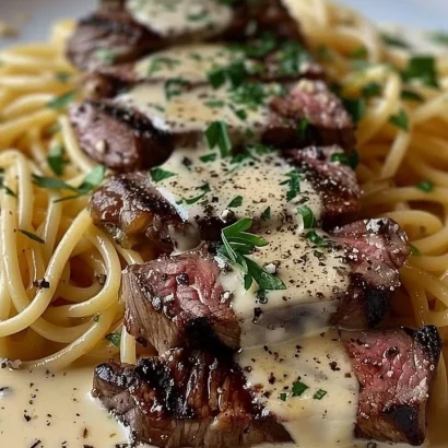 Thumbnail for Olive Garden Steak Gorgonzola Alfredo