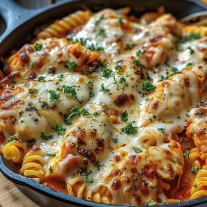 Thumbnail for One-Pot Chicken Parmesan Pasta