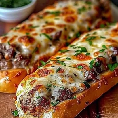 Thumbnail for Philly Cheesesteak Stuffed Cheesy Breadsticks