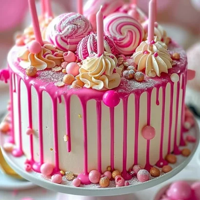 Thumbnail for Pink Drip Cake