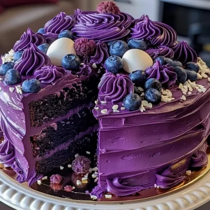 Thumbnail for Purple Velvet Cake with Cream Cheese Frosting