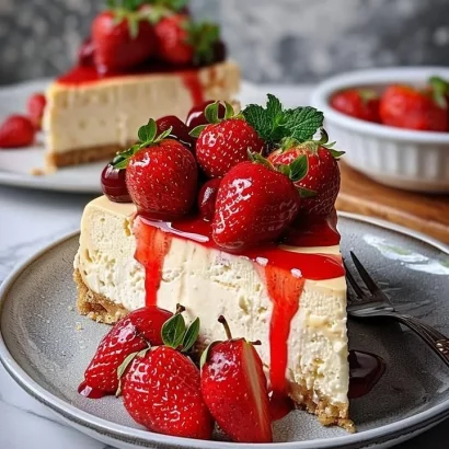 Thumbnail for Strawberry Double Cheese Cheesecake